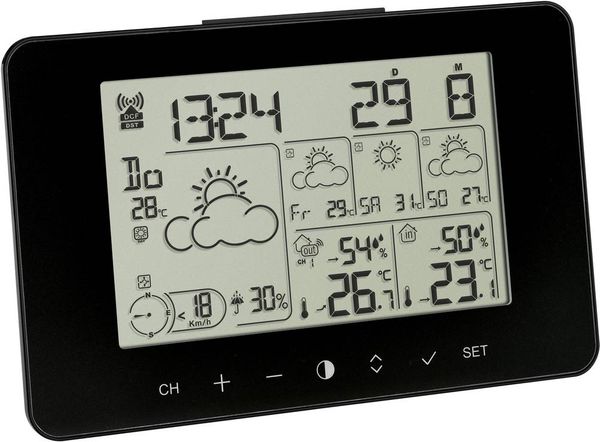 TFA Dostmann 35.1156.01 Funk-Wetterstation Vorhersage für 4 Tage Anzahl Sensoren max. 3St.