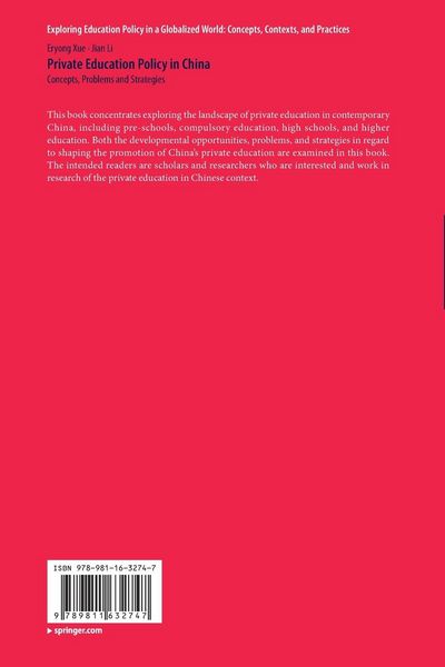 Produktbild: Private Education Policy in China