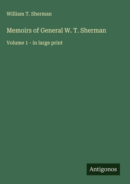 Produktbild: Memoirs of General W. T. Sherman