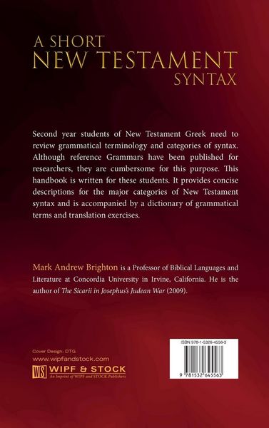Produktbild: A Short New Testament Syntax