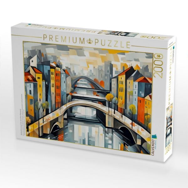 Produktbild: CALVENDO Puzzle Herbststimmung in der abstrakten Metropole | 2000 Teile Lege-Gr&ouml;&szlig;e 90x67cm Foto-Puzzle f&uuml;r gl&uuml;ckliche Stunden