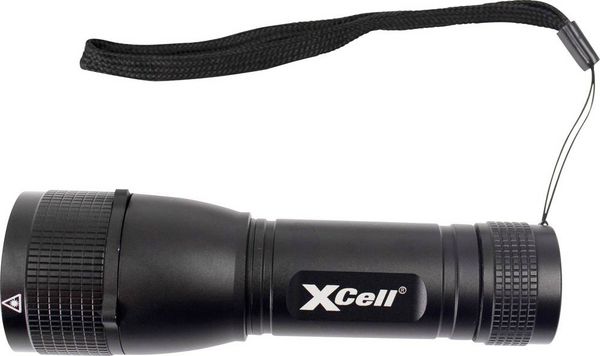 Produktbild: XCell 146362 146362 LED Taschenlampe mit Handschlaufe, mit Holster, mit Stroboskopmodus batteriebetrieben 500 lm 7 h 179 g
