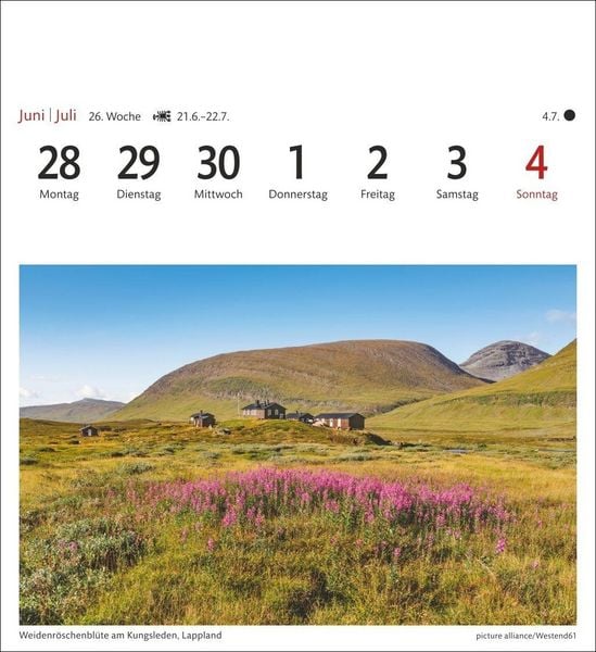 Produktbild: Schweden Sehnsuchtskalender 2027 - Wochenkalender mit 53 Postkarten
