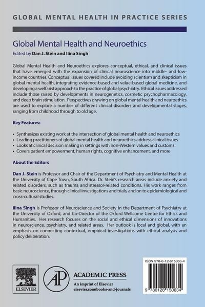 Produktbild: Global Mental Health and Neuroethics