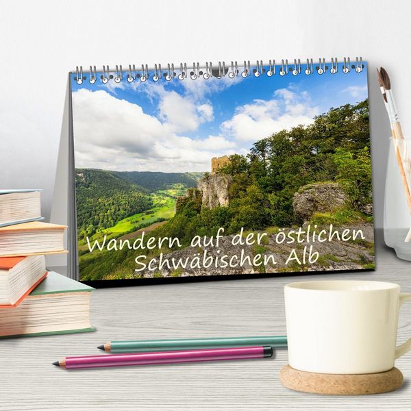 Produktbild: Wandern auf der &ouml;stlichen Schw&auml;bischen Alb (Tischkalender 2026 DIN A5 quer), CALVENDO Monatskalender