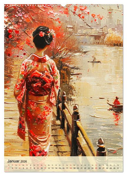 Produktbild: Geishas. Japans traditionelle und faszinierende Kultur (hochwertiger Premium Wandkalender 2026 DIN A2 hoch), Kunstdruck in Hochglanz