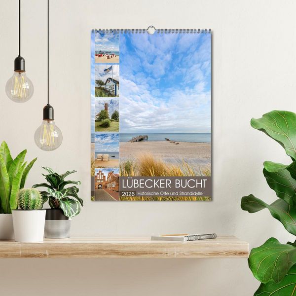 Produktbild: L&Uuml;BECKER BUCHT Historische Orte und Strandidylle (Wandkalender 2026 DIN A3 hoch), CALVENDO Monatskalender