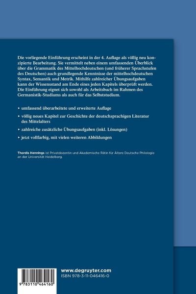 Produktbild: Einf&uuml;hrung in das Mittelhochdeutsche