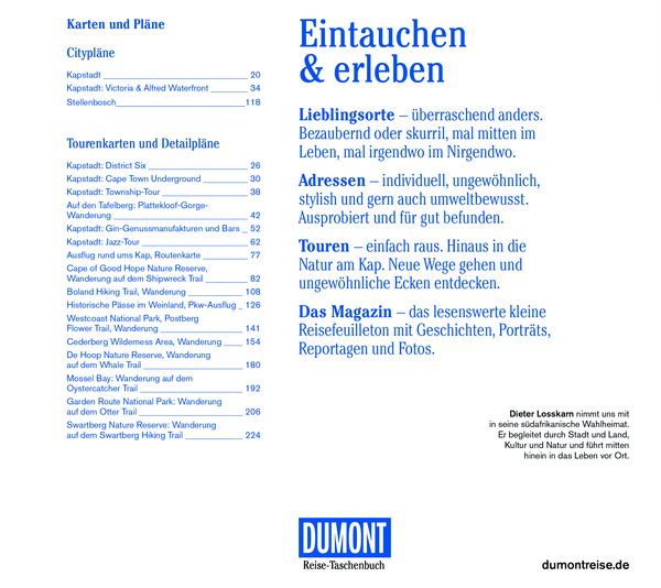 Produktbild: DUMONT Reise-Taschenbuch Reisef&uuml;hrer Kapstadt & Western Cape