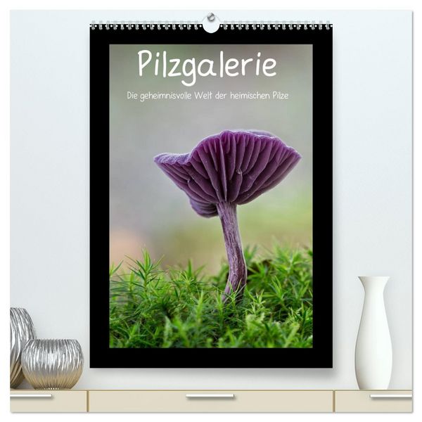 Produktbild: Pilzgalerie - Die geheimnisvolle Welt der heimischen Pilze (hochwertiger Premium Wandkalender 2026 DIN A2 hoch), Kunstdruck in Hochglanz