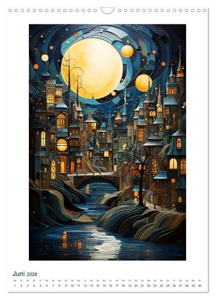 Produktbild: ART DECO City (Wandkalender 2026 DIN A3 hoch), CALVENDO Monatskalender