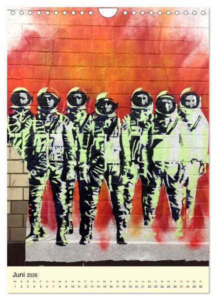 Produktbild: Hamburg StreetArt (Wandkalender 2026 DIN A4 hoch), CALVENDO Monatskalender