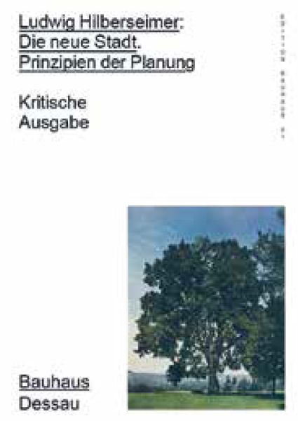 Produktbild: Ludwig Hilberseimer: Die neue Stadt. Prinzipien der Planung