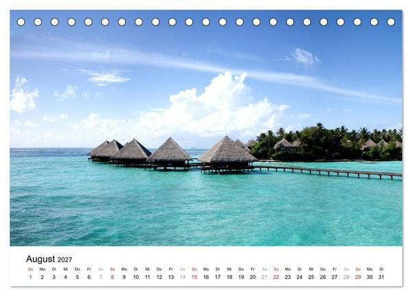 Produktbild: Malediven &ndash; Das Paradies im Indischen Ozean III (Tischkalender 2027 DIN A5 quer), CALVENDO Monatskalender