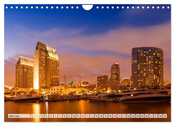 Produktbild: SAN DIEGO Idylle und urbane Impressionen (Wandkalender 2026 DIN A4 quer), CALVENDO Monatskalender