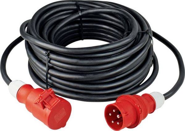Produktbild: AS Schwabe 61360 Strom Verl&auml;ngerungskabel 16A Schwarz 5.00m H07RN-F 5G 2,5mm&sup2;