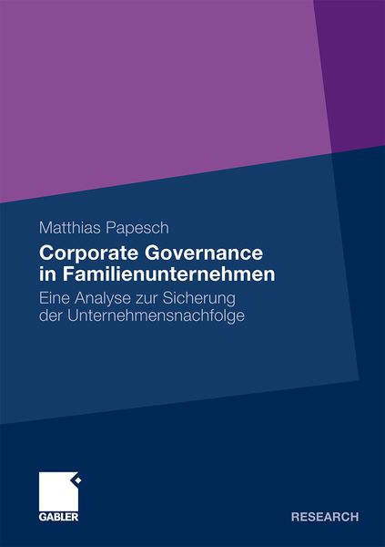 Produktbild: Corporate Governance in Familienunternehmen