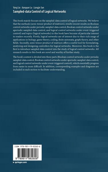 Produktbild: Sampled-data Control of Logical Networks