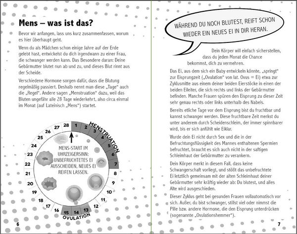 Produktbild: Die freie Mens - Leas COMIC-TAGEBUCH f&uuml;r eine schmerzfreie Regel ohne Binden, Tampons und Co