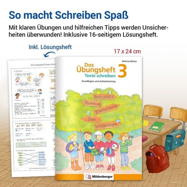 Produktbild: Das &Uuml;bungsheft Texte schreiben 3
