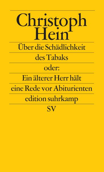 Produktbild: &Uuml;ber die Sch&auml;dlichkeit des Tabaks
