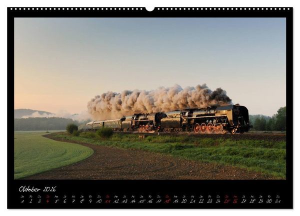 Produktbild: Faszination Dampflokomotive (Wandkalender 2026 DIN A2 quer), CALVENDO Monatskalender