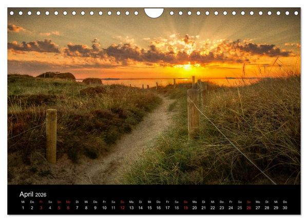 Produktbild: Sylt Morsumer Kliffabende Fotografien von Tobias Thiele (Wandkalender 2026 DIN A4 quer), CALVENDO Monatskalender