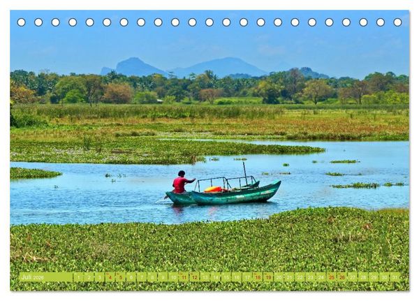 Produktbild: Sri Lanka, Gr&uuml;ne Berge - unber&uuml;hrte Natur (Tischkalender 2026 DIN A5 quer), CALVENDO Monatskalender