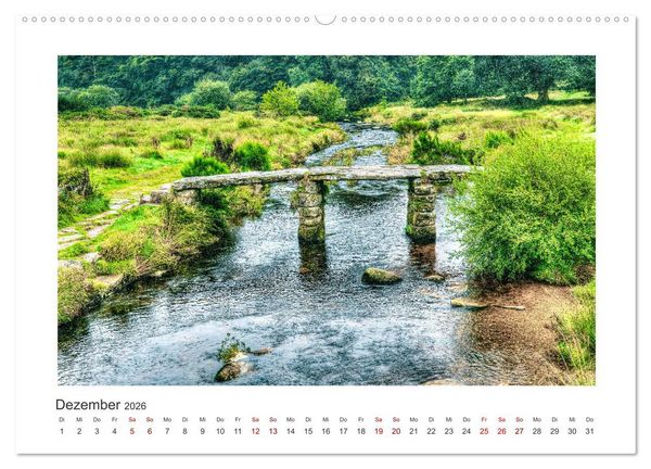 Produktbild: S&uuml;dengland - Impressionen aus dem S&uuml;dwesten von England (Wandkalender 2026 DIN A2 quer), CALVENDO Monatskalender