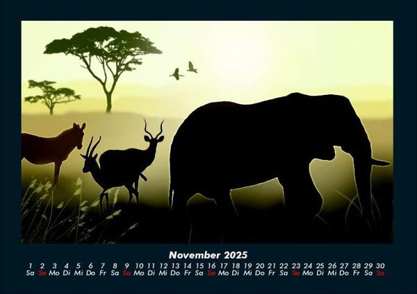 Produktbild: Elefanten - Die sanften Riesen Afrikas 2025 Fotokalender DIN A4