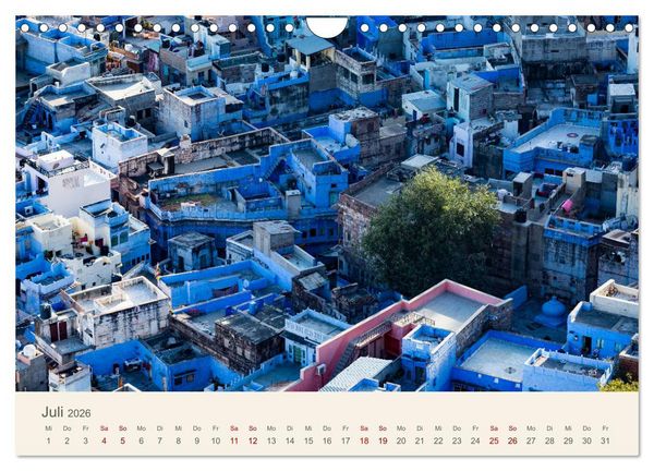 Produktbild: Rajasthan - Architektur im Land der K&ouml;nige (Wandkalender 2026 DIN A4 quer), CALVENDO Monatskalender