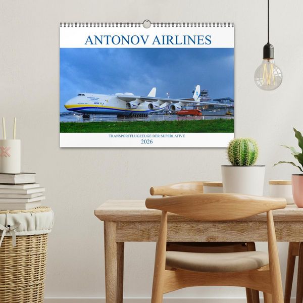 Produktbild: Antonov Airlines, Transportflugzeuge der Superlative (Wandkalender 2026 DIN A3 quer), CALVENDO Monatskalender