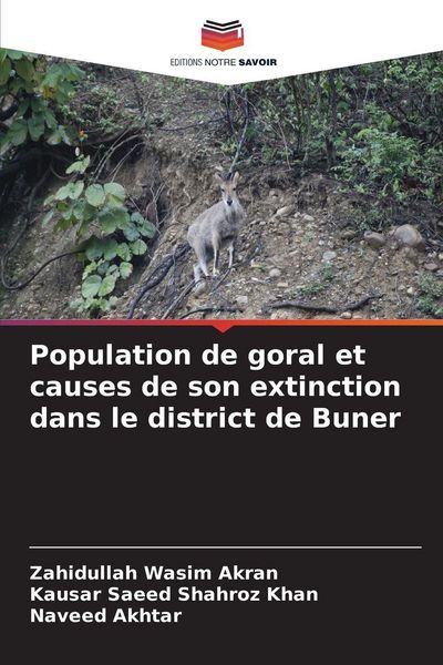 Produktbild: Population de goral et causes de son extinction dans le district de Buner