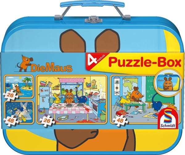 Puzzle Box Schmidt Spiele Die Maus 2x26, 2x48 Teile