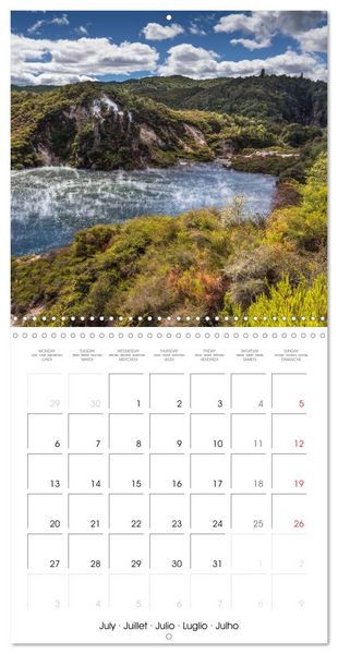Produktbild: Adventure in Paradise &ndash; New Zealand&rsquo;s North Island (Wall Calendar 2026 12 &times; 12 Inch) CALVENDO 12 Month Wall Calendar