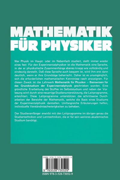 Produktbild: Mathematik f&uuml;r Physiker