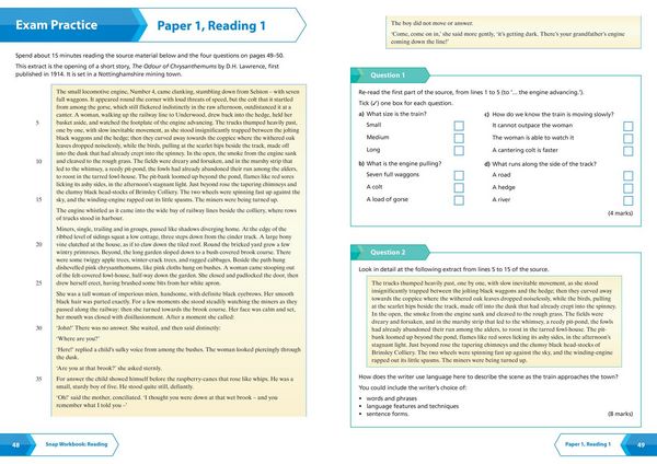 Produktbild: AQA GCSE 9-1 English Language Reading (Papers 1 & 2) Workbook