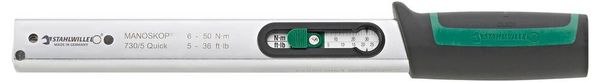 Produktbild: Stahlwille 730/5 QUICK 50184005 Drehmomentschl&uuml;ssel 6 - 50 Nm