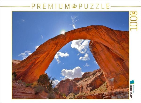 Produktbild: CALVENDO Puzzle Rainbow Bridge, Lake Powell, Glen Canyon National Rec. Area, Arizona,USA | 1000 Teile Lege-Gr&ouml;&szlig;e 64x48cm Foto-Puzzle f&uuml;r gl&uuml;ckliche Stunden