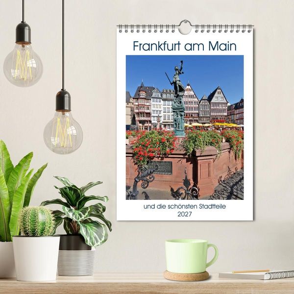 Produktbild: Frankfurt am Main und die sch&ouml;nsten Stadtteilen (Wandkalender 2027 DIN A4 hoch), CALVENDO Monatskalender