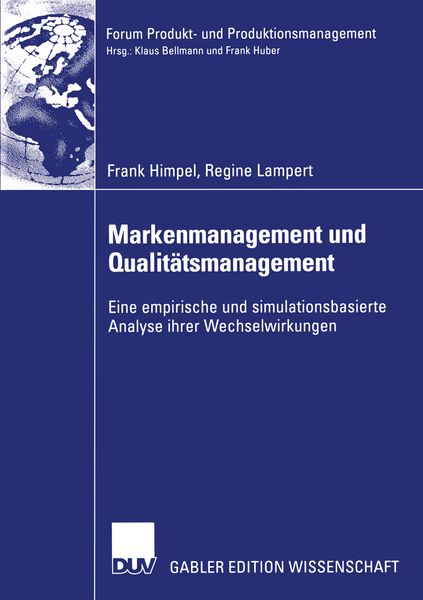 Produktbild: Markenmanagement und Qualit&auml;tsmanagement