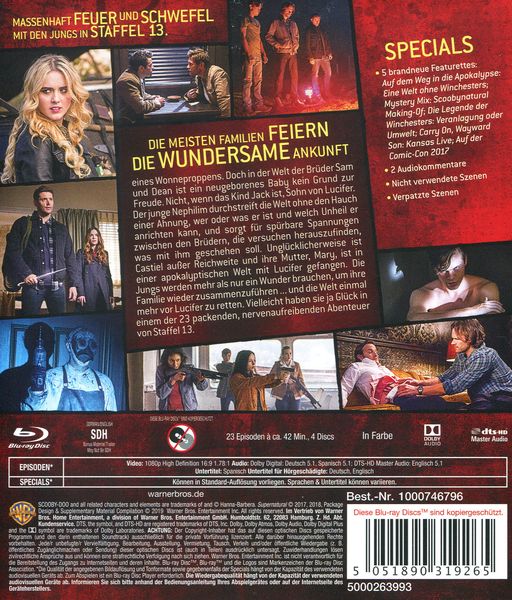 Produktbild: Supernatural - Staffel 13 [4 BRs]