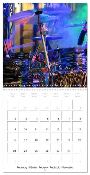 Produktbild: Drummer Action (Wall Calendar 2026 12 &times; 12 Inch) CALVENDO 12 Month Wall Calendar