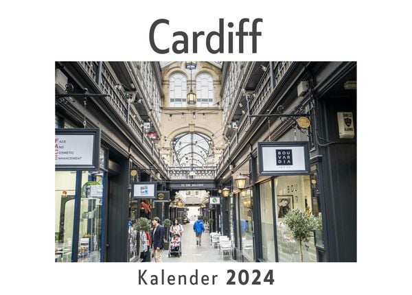 Produktbild: Cardiff (Wandkalender 2024, Kalender DIN A4 quer, Monatskalender im Querformat mit Kalendarium, Das perfekte Geschenk)