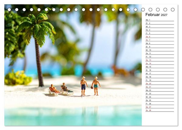 Produktbild: Miniatur Weltreise (Tischkalender 2027 DIN A5 quer), CALVENDO Monatskalender