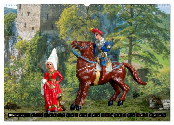 Produktbild: Landsknechte und Ritter im Modell (Wandkalender 2026 DIN A2 quer), CALVENDO Monatskalender