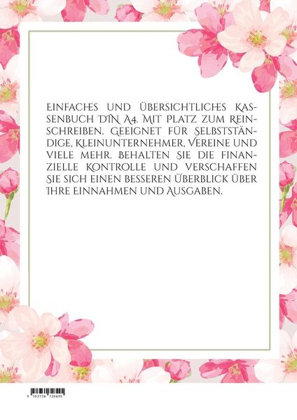 Produktbild: Kassenbuch DIN A4