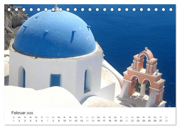 Produktbild: Hellas - ein Meer der Farben (Tischkalender 2026 DIN A5 quer), CALVENDO Monatskalender