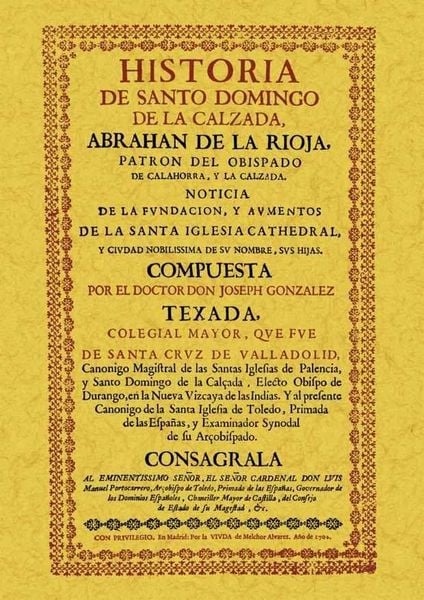 Produktbild: Historia de Santo Domingo de la Calzada, Abrahan de La Rioja