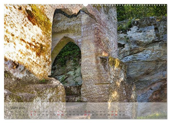 Produktbild: Felsenburg Rotenhan (hochwertiger Premium Wandkalender 2026 DIN A2 quer), Kunstdruck in Hochglanz
